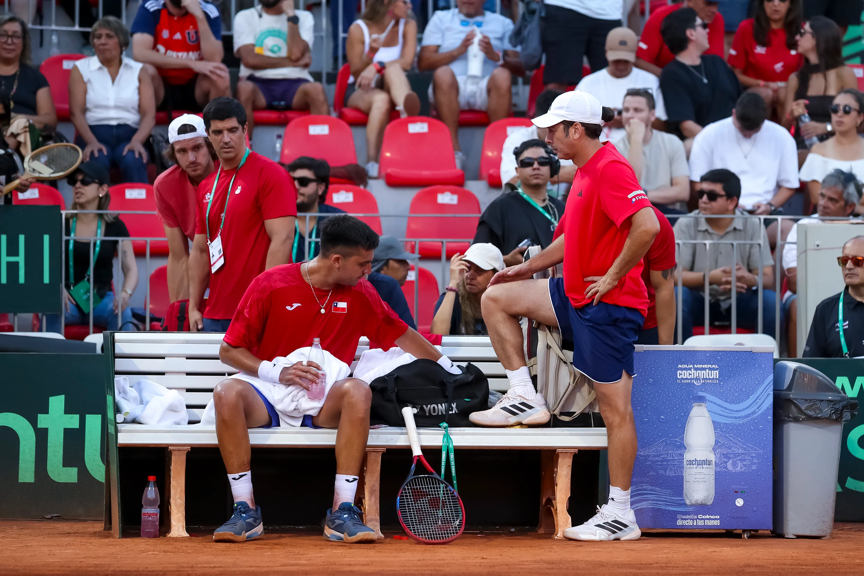 Nicolás Massú anticipa la serie con Espala. Foto: Pepe Alvujar/Photosport