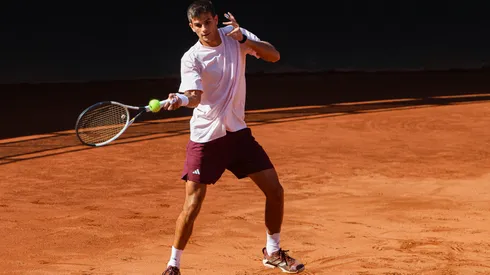 Rafael Jódar ya entrena en la arcilla del estadio Nacional.