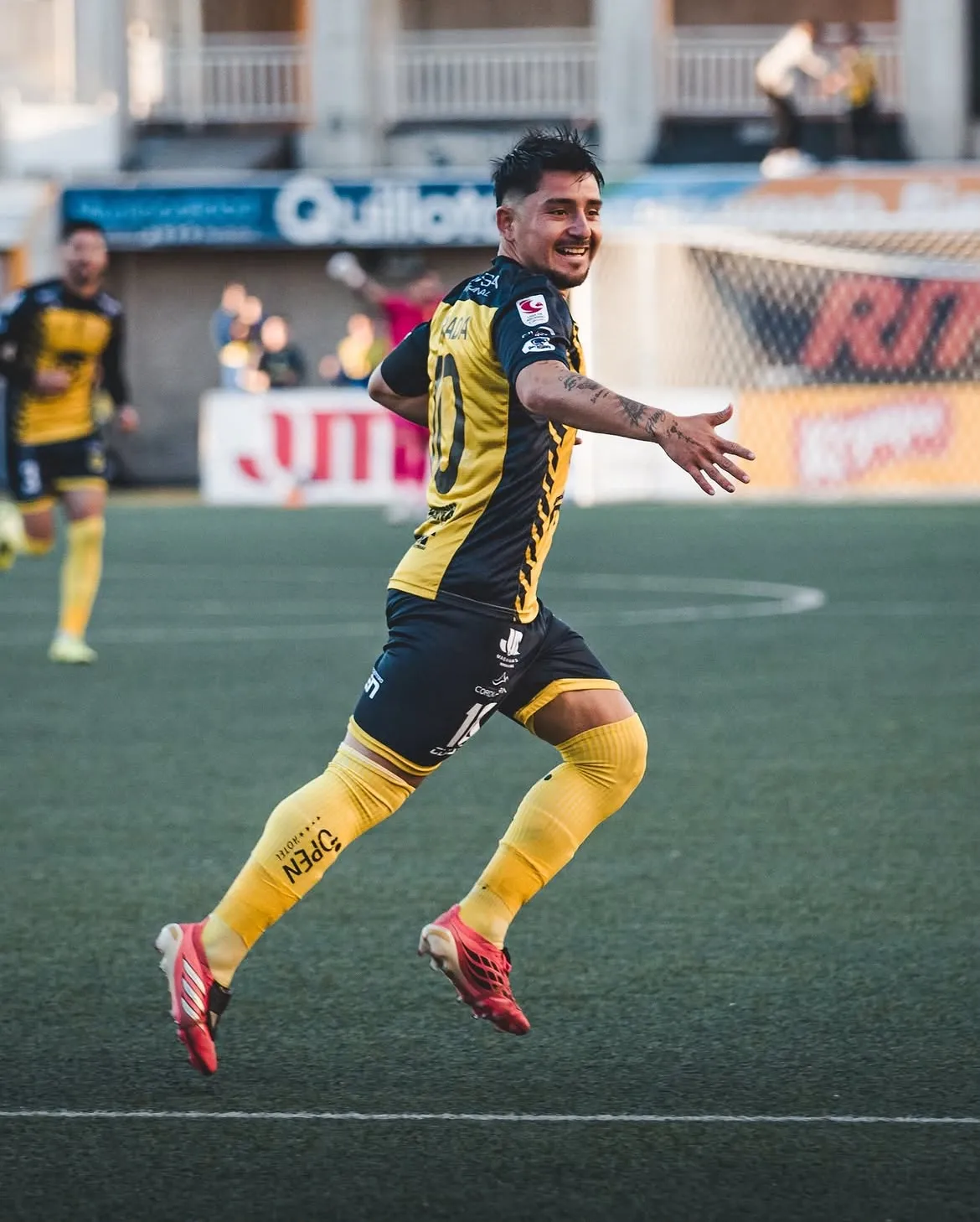 Sebastián Parada se anotó con un doblete para San Luis. Foto: Florencia Gómez / Comunicaciones San Luis.