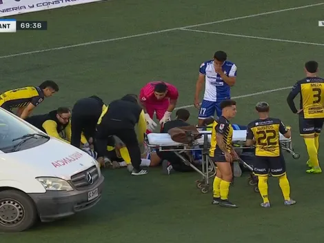 Fuerte choque deja nocaut a jugador de Antofagasta: cunde el pánico