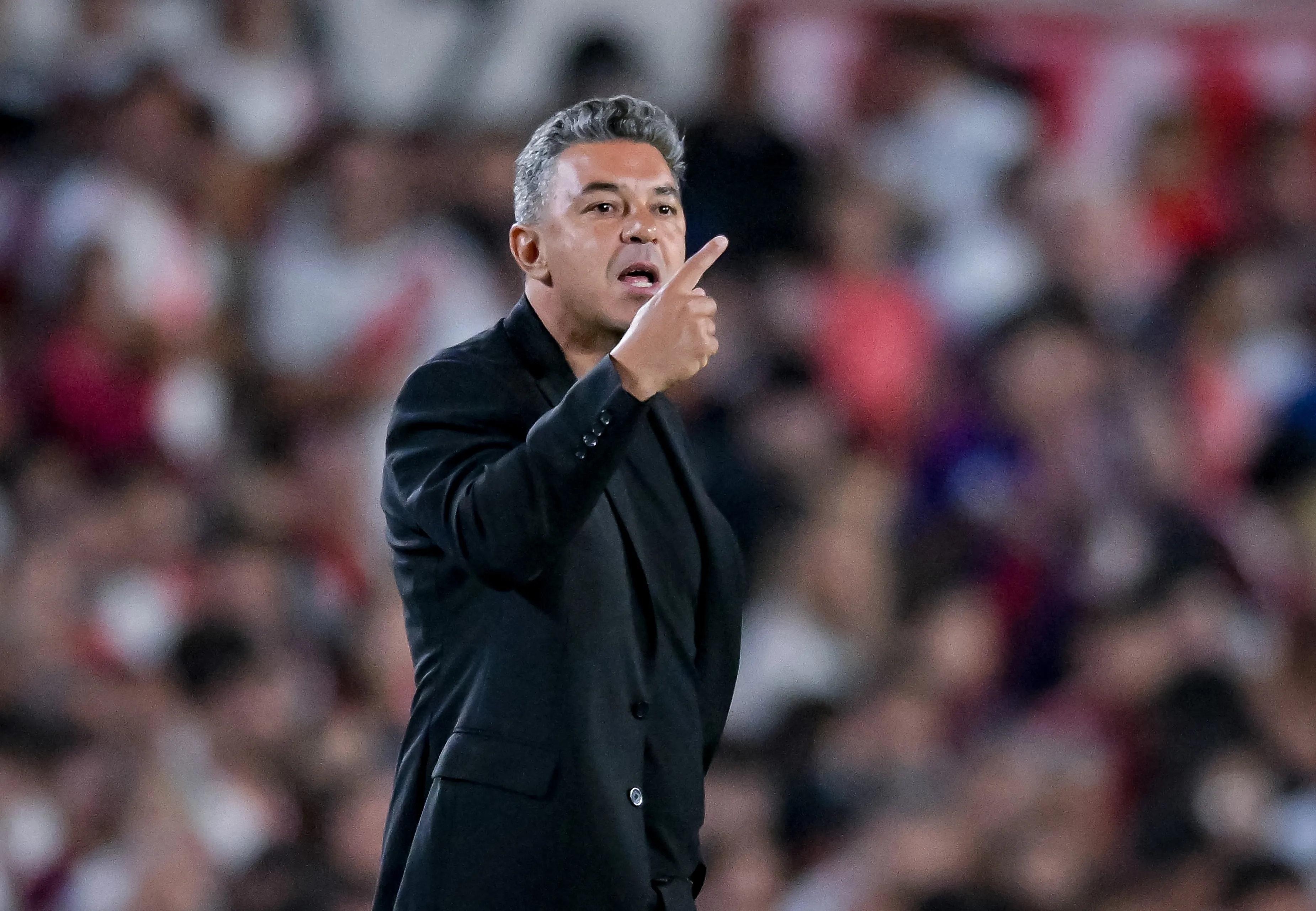 Marcelo Gallardo cerca del final de su segundo ciclo como DT de River. (Marcelo Endelli/Getty Images).