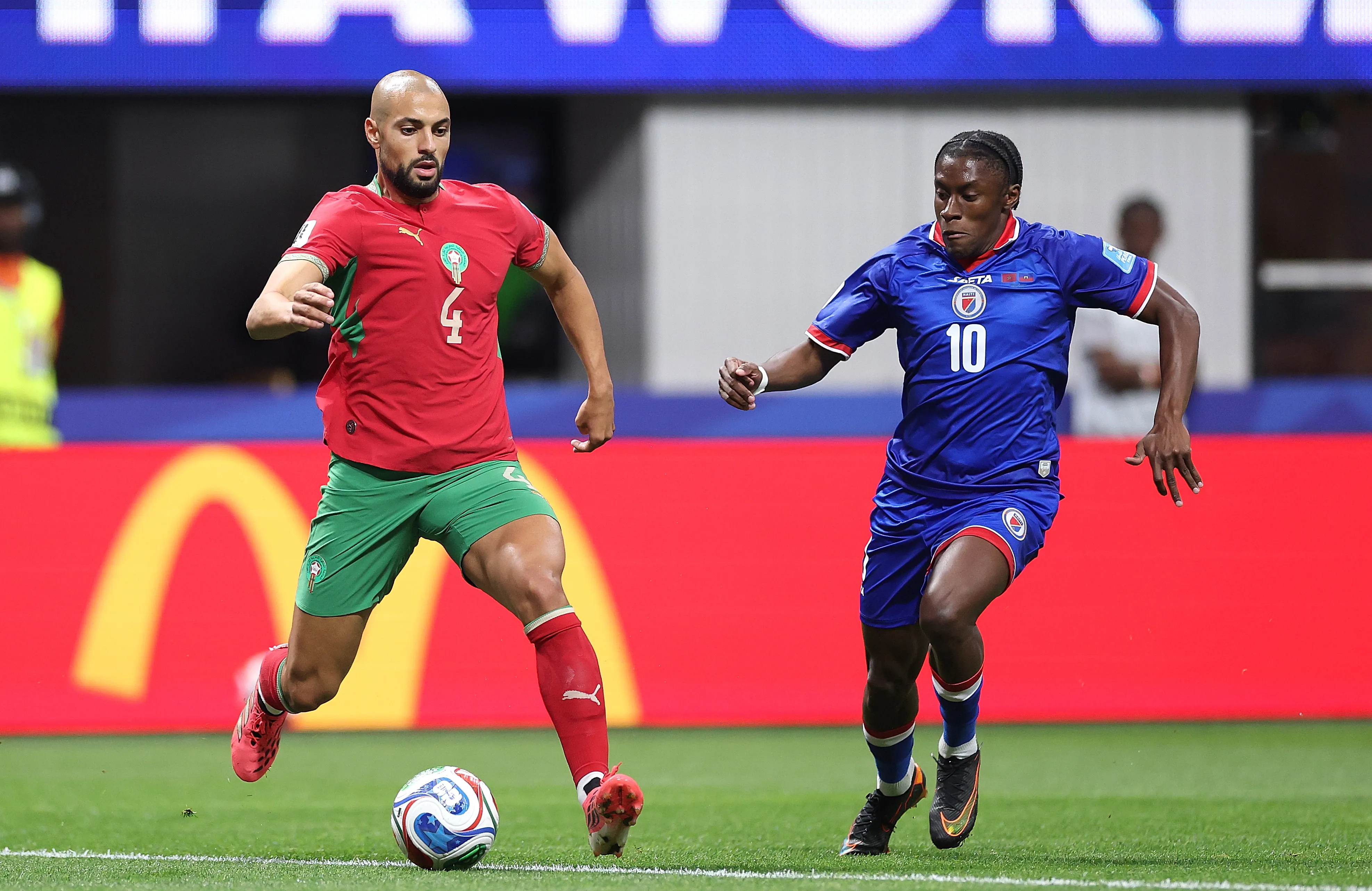 Sofyan Amrabat durante el Mundial 2026