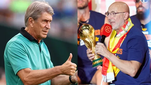 Manuel Pellegrini aludió directamente a Luis de la Fuente por una consulta sobre su arquero.