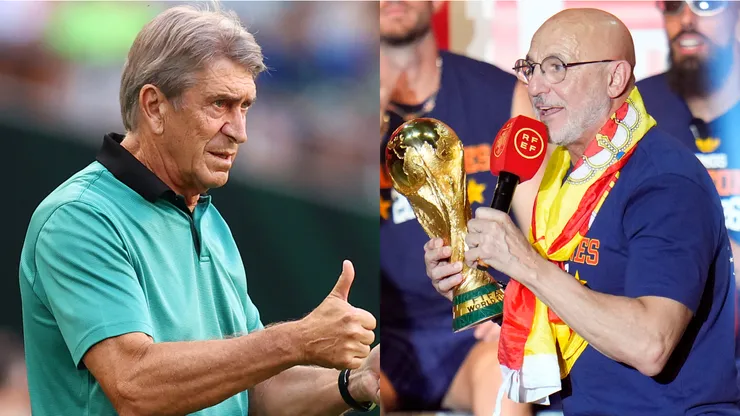 Manuel Pellegrini aludió directamente a Luis de la Fuente por una consulta sobre su arquero.