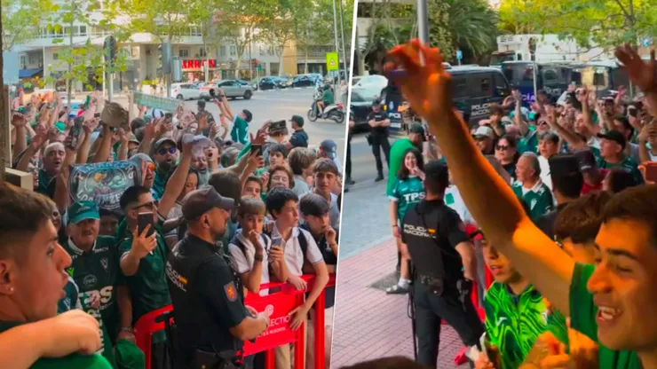 Santiago Wanderers realizó masivo banderazo antes de la Copa Intercontinental