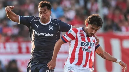 Iván Morales jugó gran parte del duelo que el Rojo le ganó a Unión Santa Fe pese a que no fue titular.