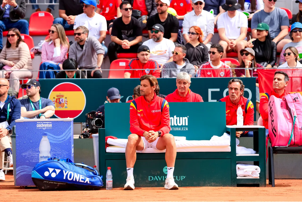 David Ferrer le agradeció a los hinchas chilenos. Foto: Photosport