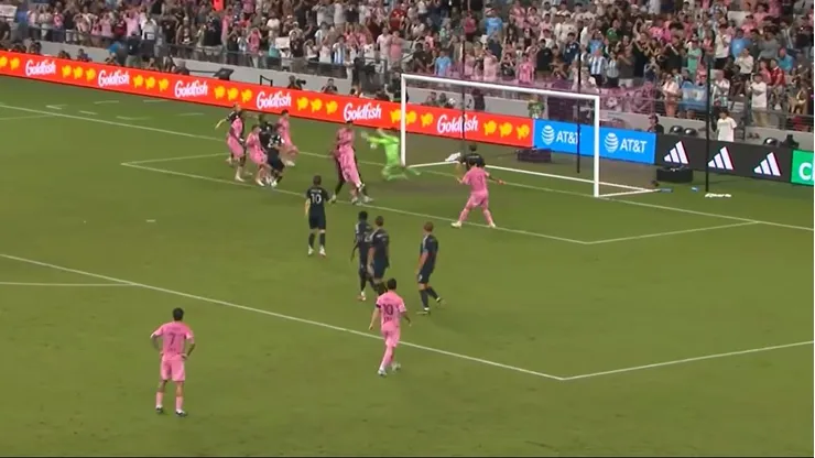 Messi marcó el 1-1 del Inter Miami con un tiro libre