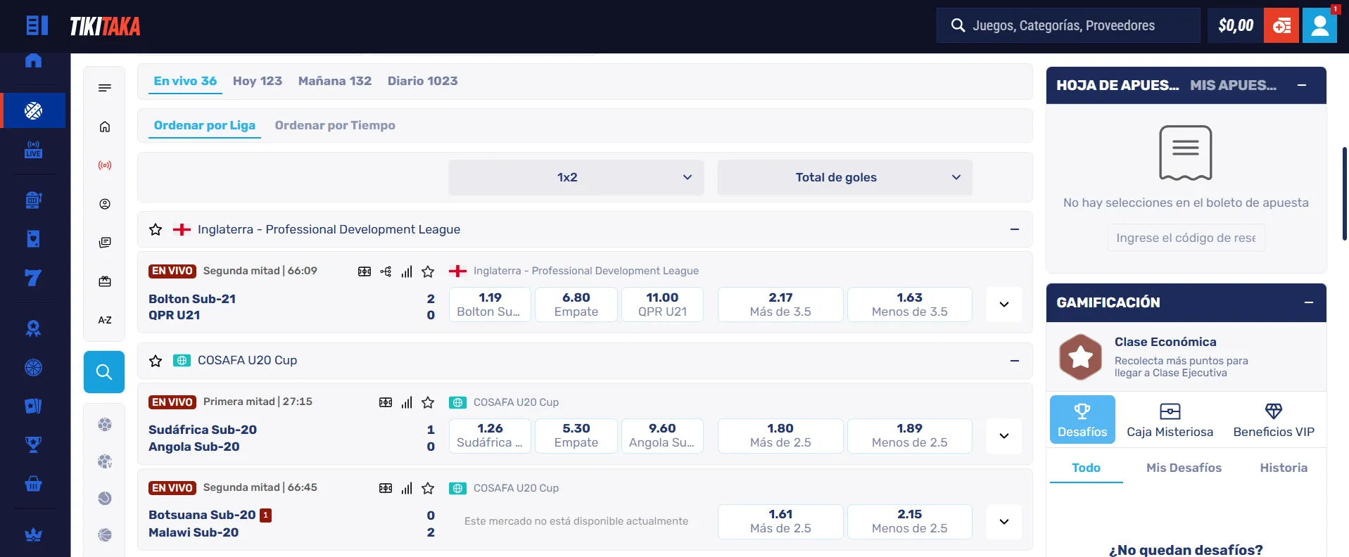 TikiTaka registro plataforma de apuestas deportivas