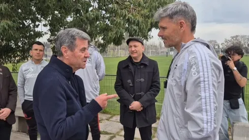 Mirko Jozic compartió con Fernando Ortiz en el Monumental.