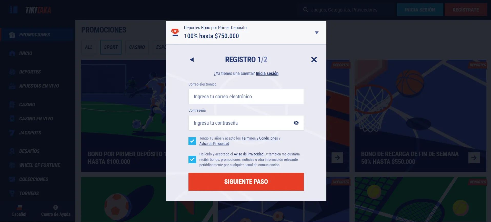 tikiTaka opiniones registro en TikiTaka
