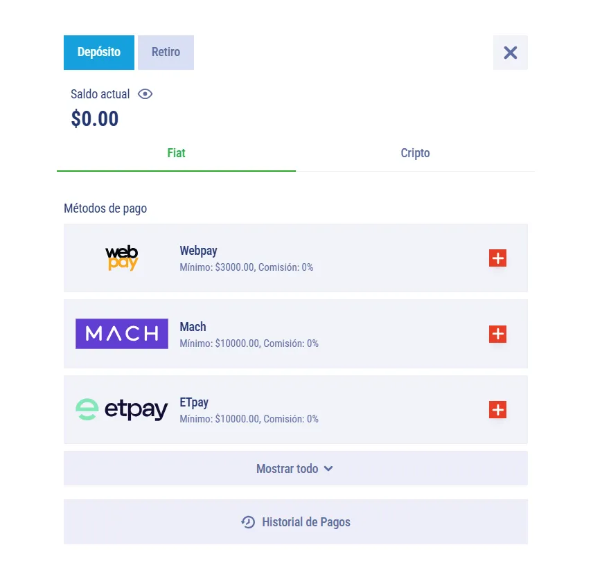Métodos de pago en pesos chilenos