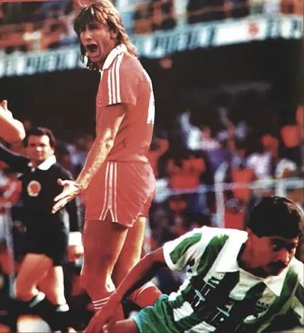 Gareca en su época de delantero de América de Cali. Imagen: Archivo