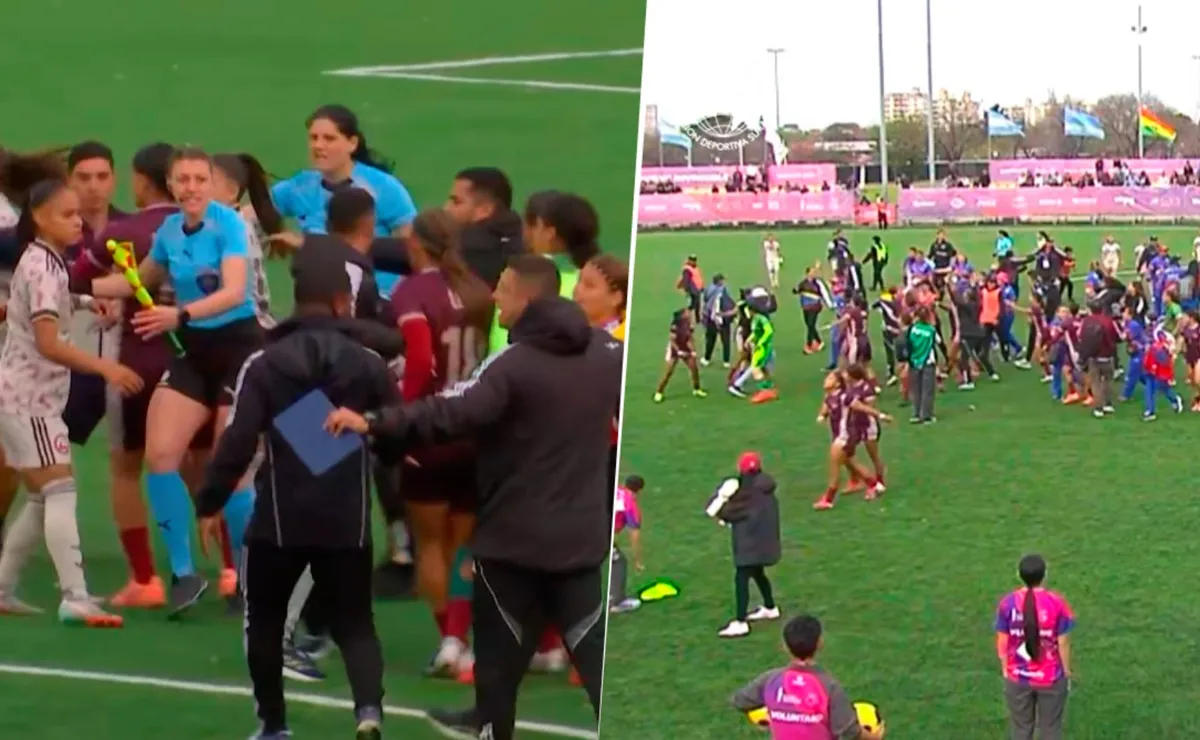 Final fútbol femenino Chile vs Venezuela: pelea empaña el juego