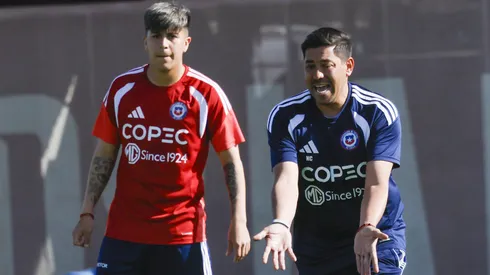 Nicolás Córdova fue grabado en pleno trabajo con la selección chilena.