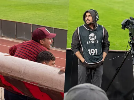 Copa Chile: viral pelea de hincha de Curicó y camarógrafo de TNT Sports