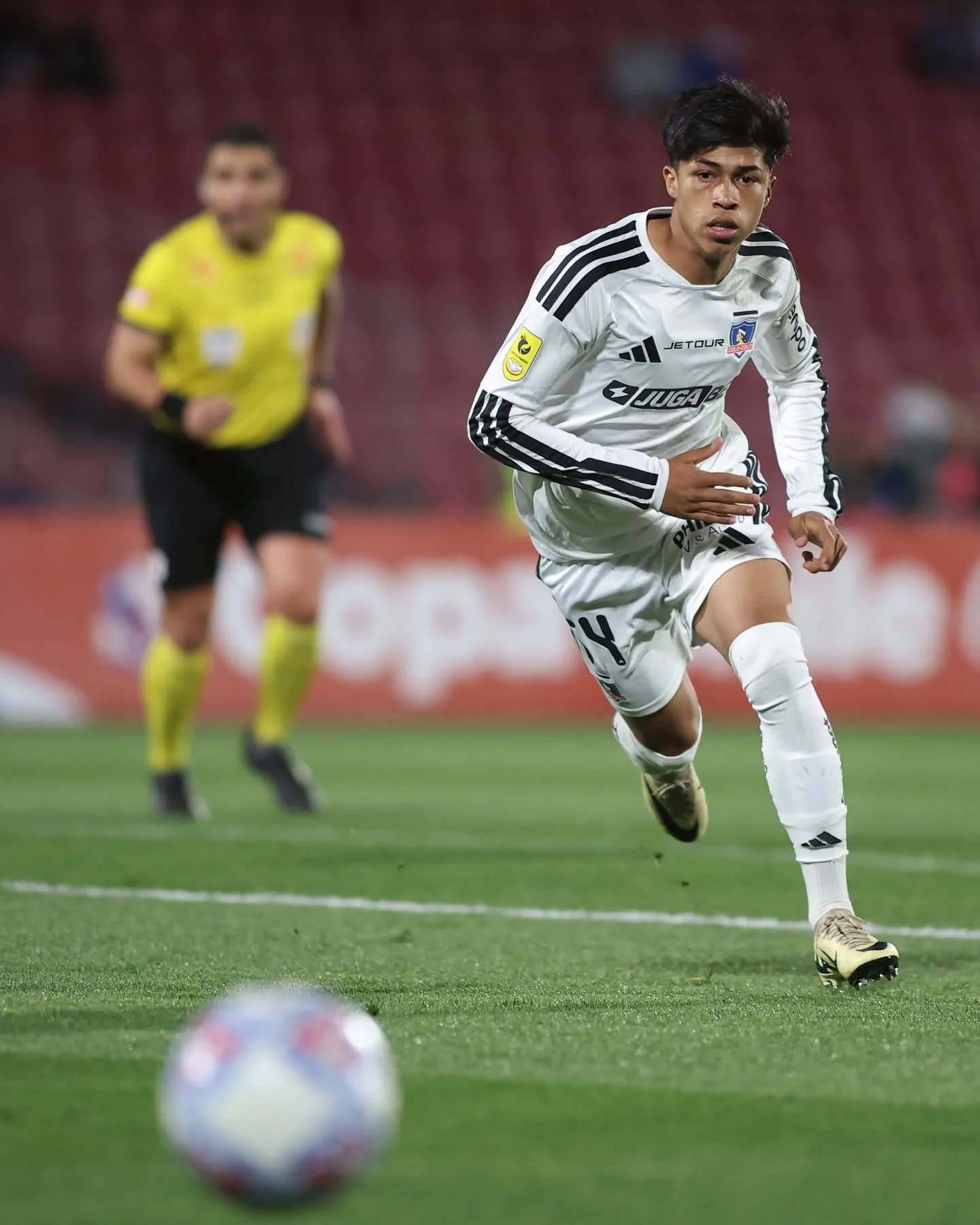 Gedeón Díaz debutó en Colo Colo el pasado martes. Imagen: Colo Colo