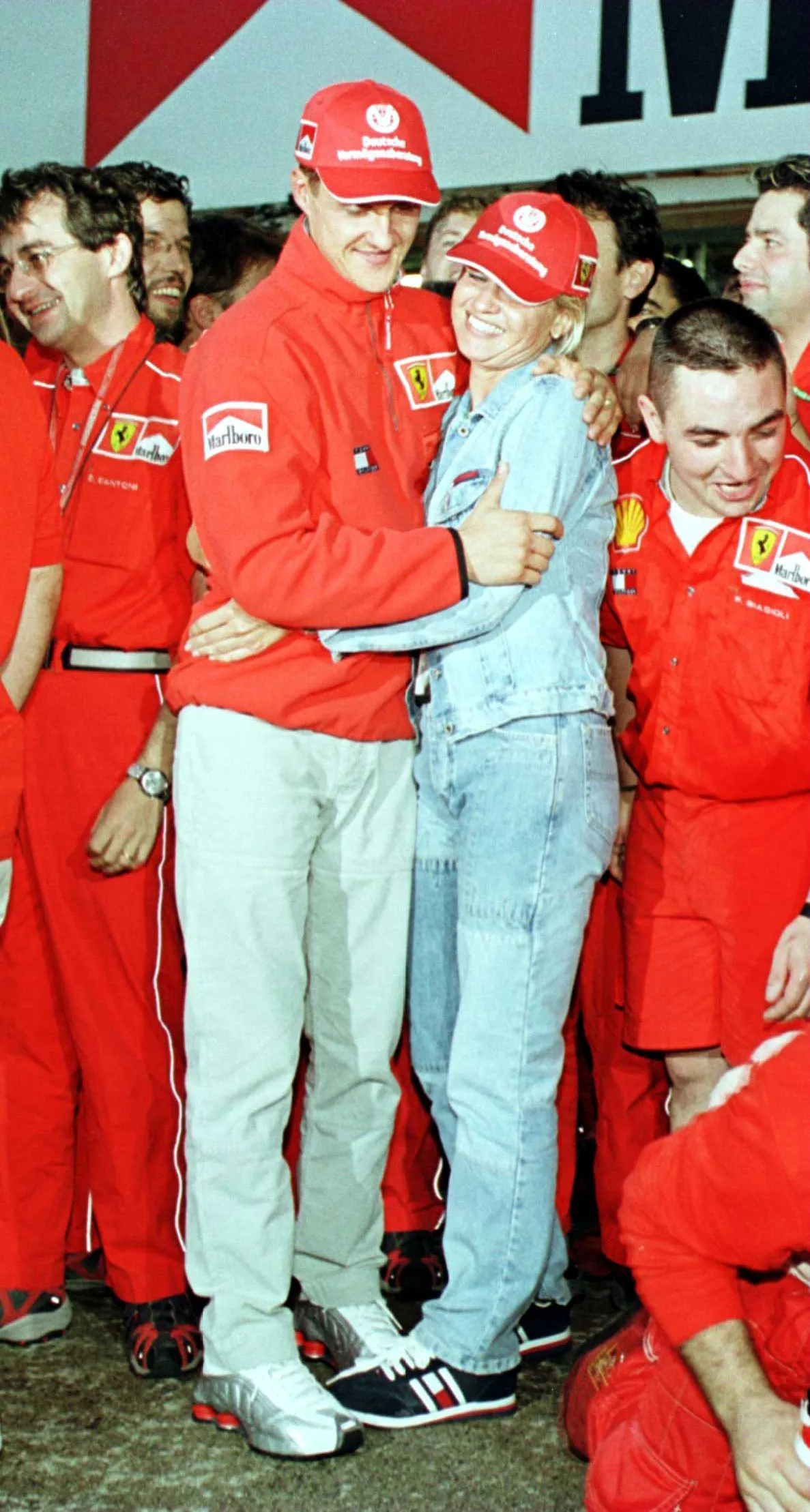 Michael y Corinna en el año 2000. Imagen: Getty
