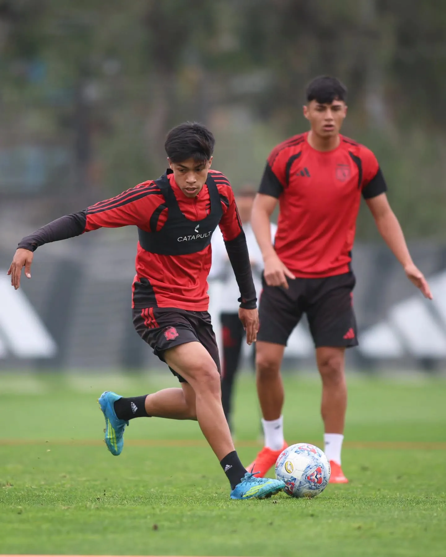 Gedeón Díaz entrenando en el Monumental. Foto: Colo Colo