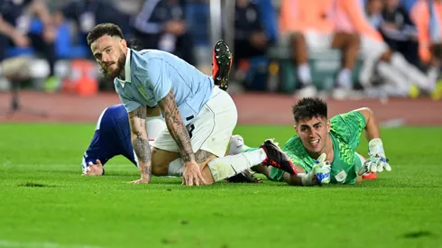 Santiago Mele no tuvo un buen partido en Uruguay.