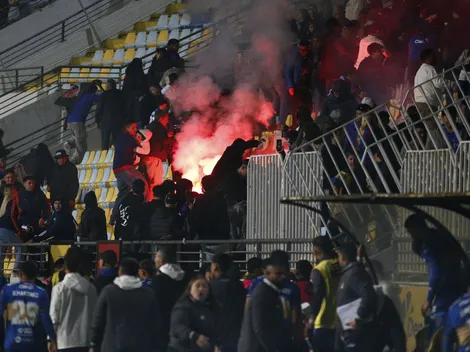 Videos: Fuegos artificiales pusieron en peligro a jugadores de Everton y la U