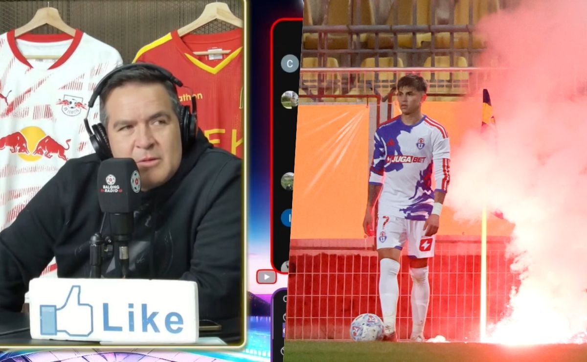 “La bengala cae de la barra de Everton”: la confusión de Caamaño que generó fuerte debate