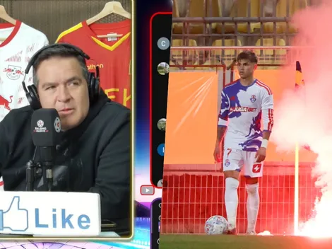 "La bengala cae de la barra de Everton": la confusión de Caamaño