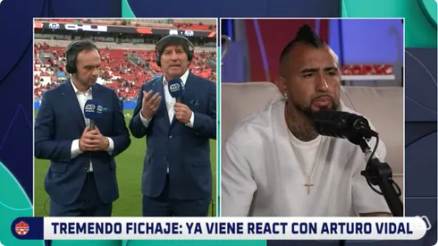 Arturo Vidal se lanzó con todo.
