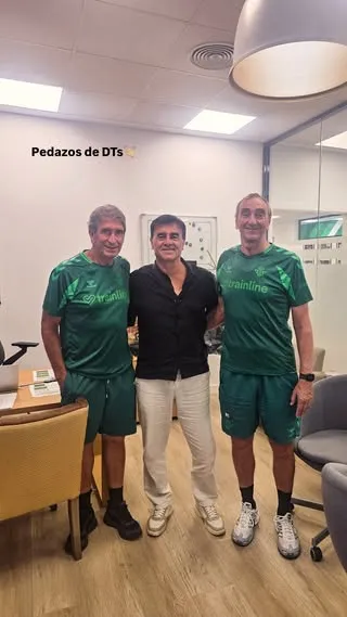 Gustavo Quinteros visitó a Manuel Pellegrini en el Betis