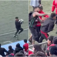 No se vio por TV: La pelea entre hinchas de Colo Colo y Puerto Montt