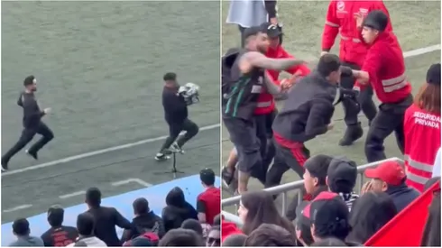 Incidentes protagonizaron barristas de Colo Colo y Puerto Montt.