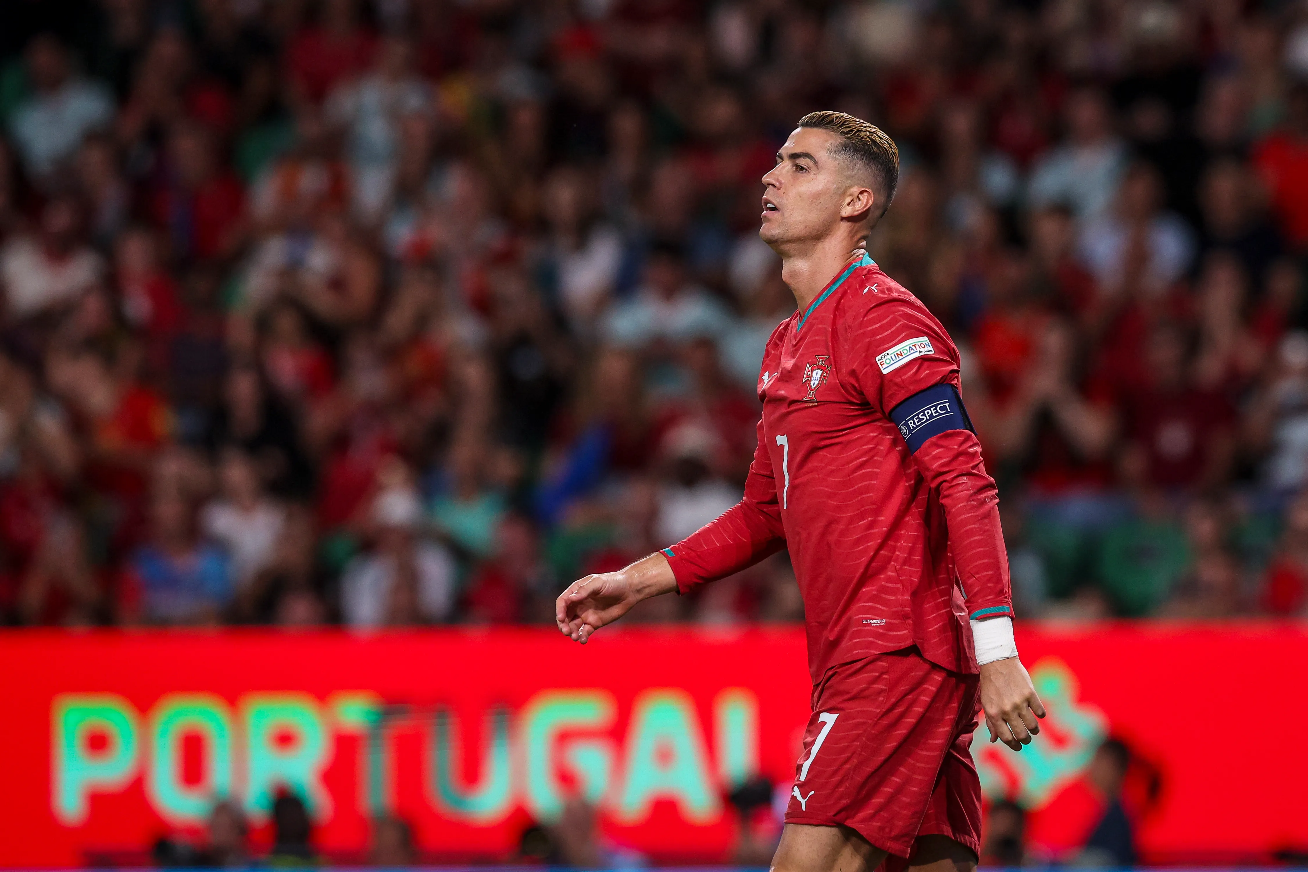 Cristiano Ronaldo fue relegado a un rol más secundario en Portugal de la mano de Jorge Jesus. | Foto: Getty Images.