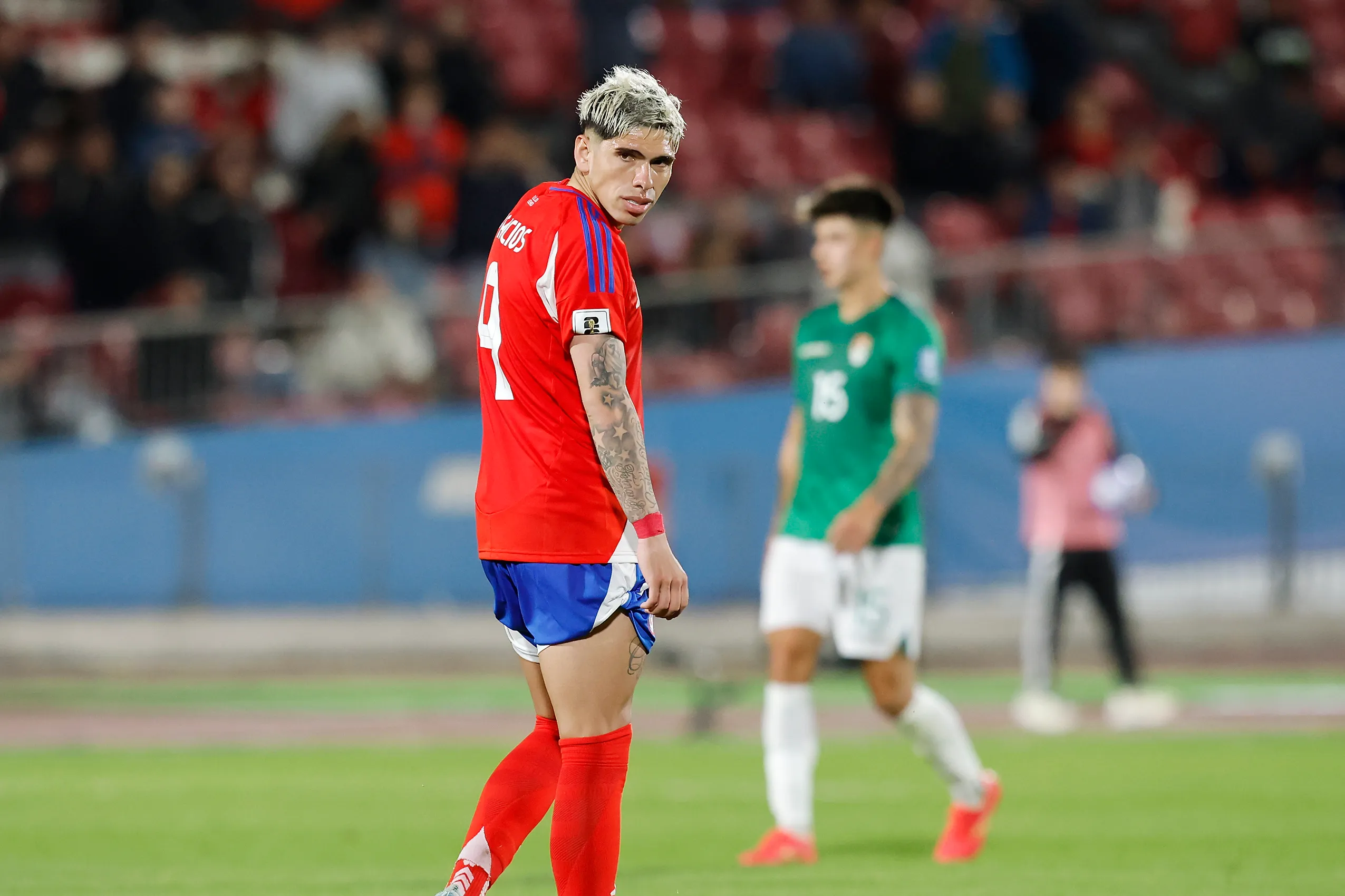 Carlos Palacios dejó la selección chilena por razones personales bajo la tutela de Ricardo Gareca. (Pepe Alvujar/Photosport).