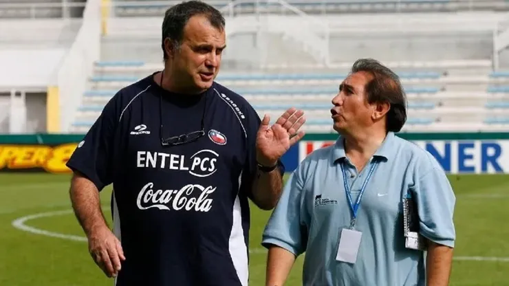 Marcelo Bielsa y Ernesto Díaz Correa mantienen una buena relación.