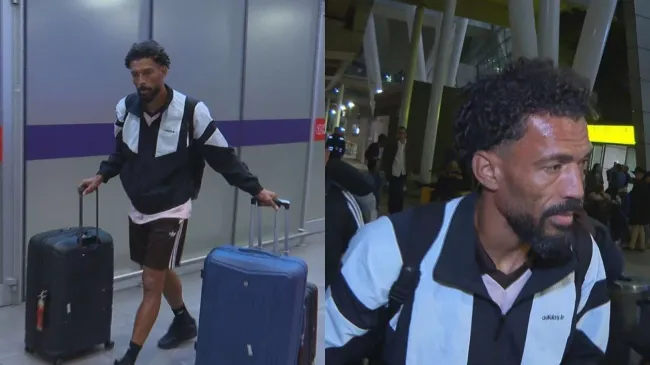 Vozinha captado en el aeropuerto de Santiago. Foto: TVN 24 Horas.