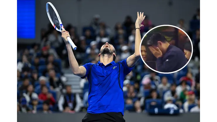 Medvedev quedó eliminado del ATP de Pekín por pelotazo a hincha