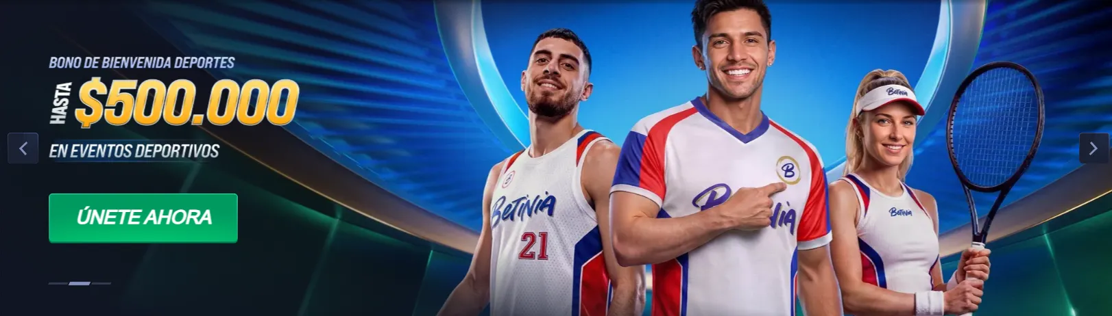 bono de bienvenida betinia para deportes