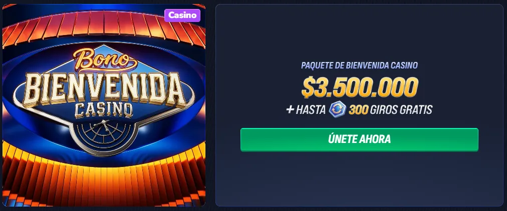 Betinia bono de bienvenida casino
