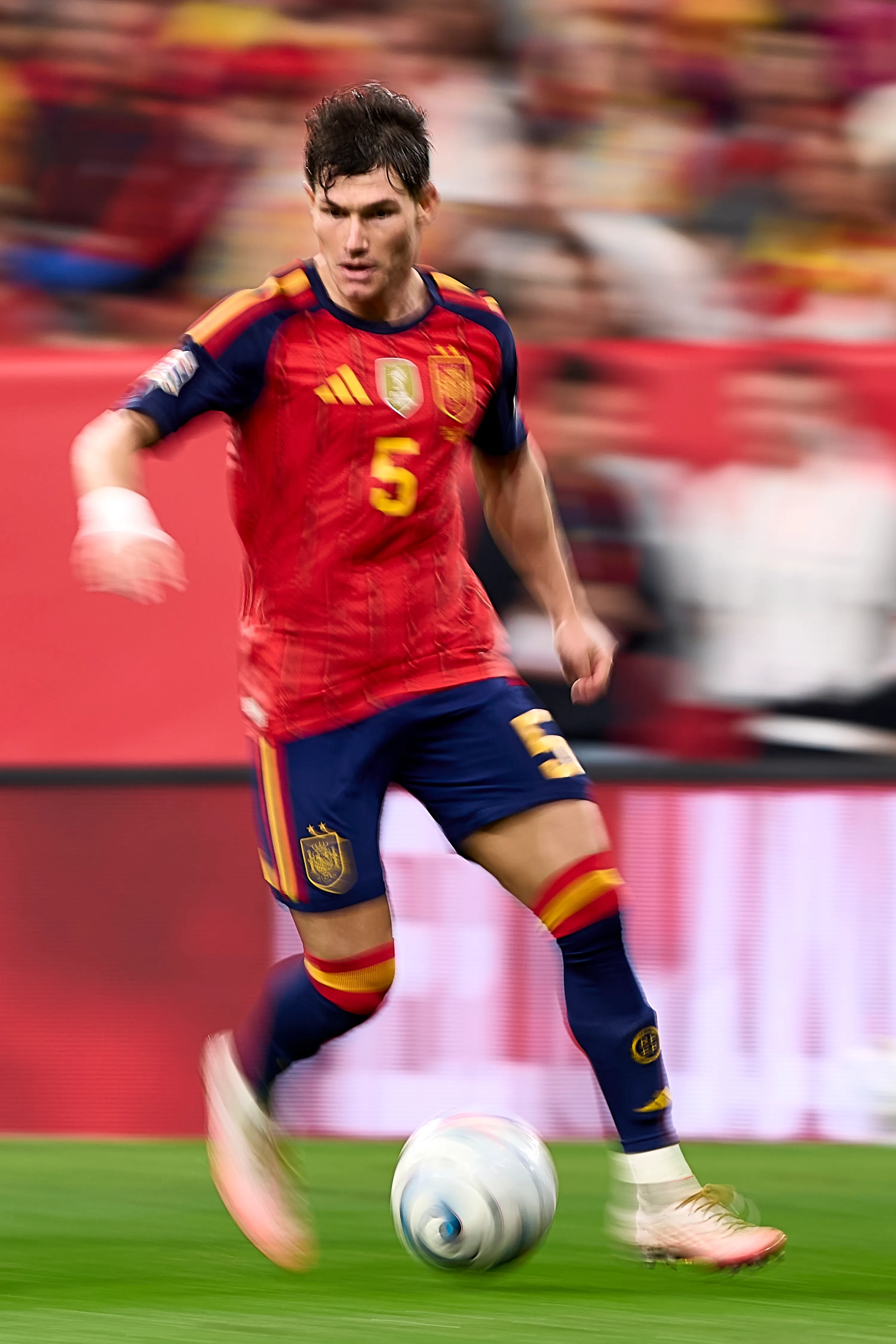 Fran García en acción por la selección española. (Jose Manuel Alvarez Rey/Getty Images).