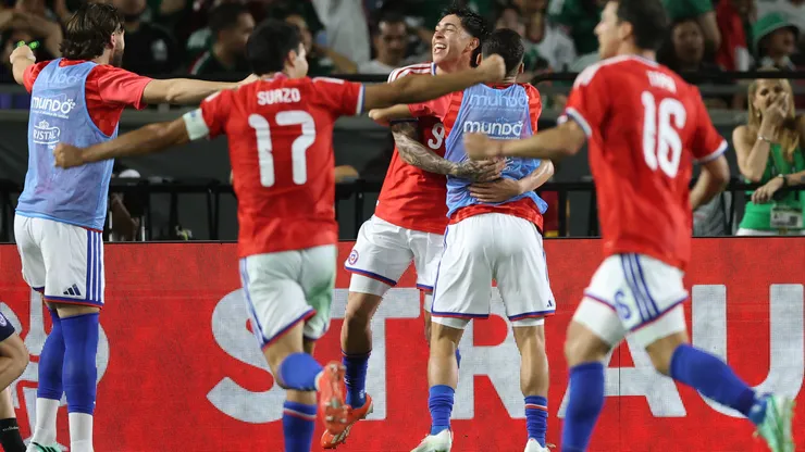 Maximiliano Gutiérrez anotó el primer gol de Chile ante México.