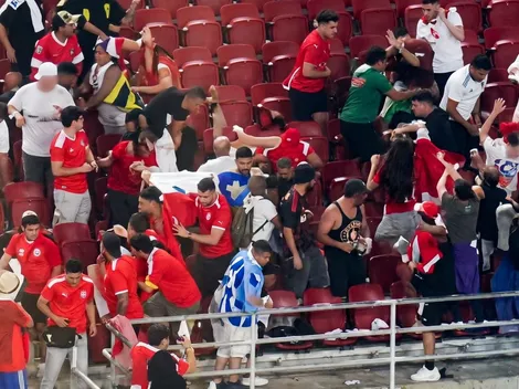 No se vio en TV: la brutal pelea de chilenos y mexicanos
