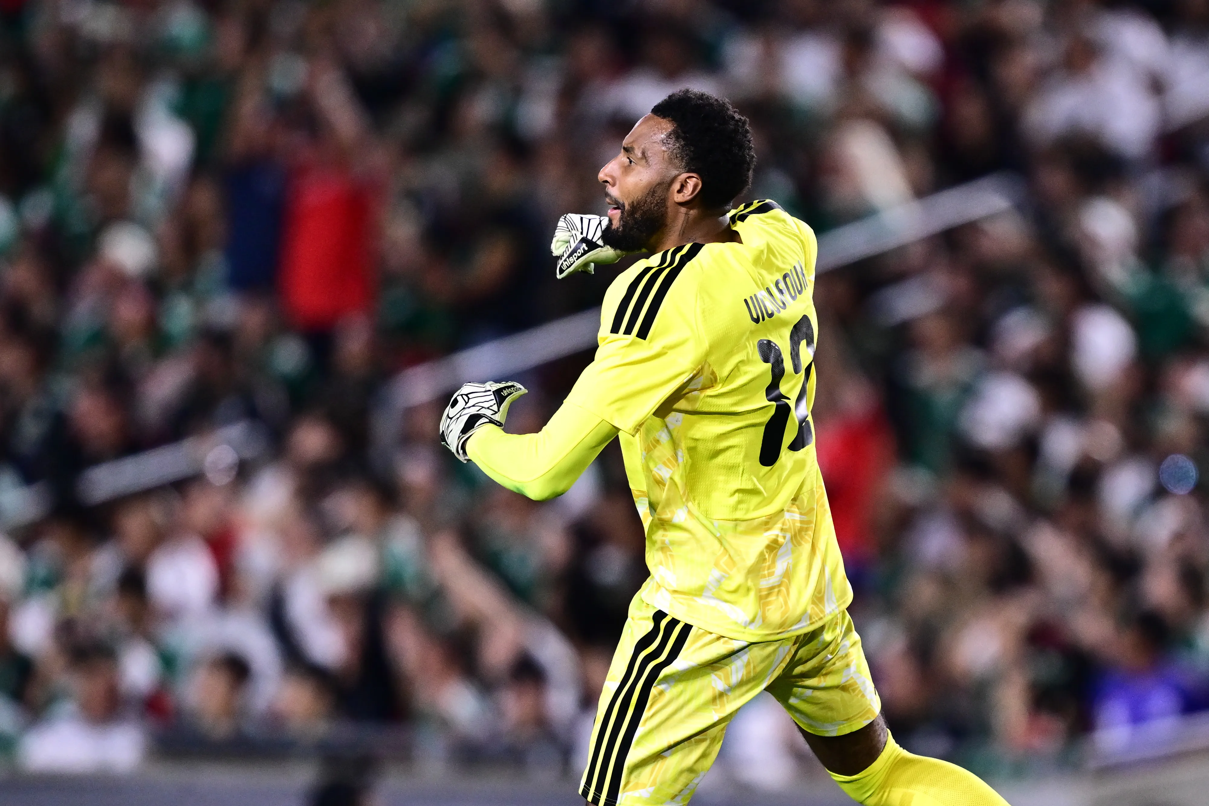 Lawrence Vigouroux logró cerrar su portería en el triunfo ante México. (Julio Diaz/Photosport).