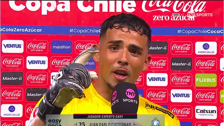 Cisternas fue elegido la figura del partido en TNT Sports