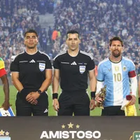 Revelan curioso diálogo de árbitro chileno en despedida de Lionel Messi