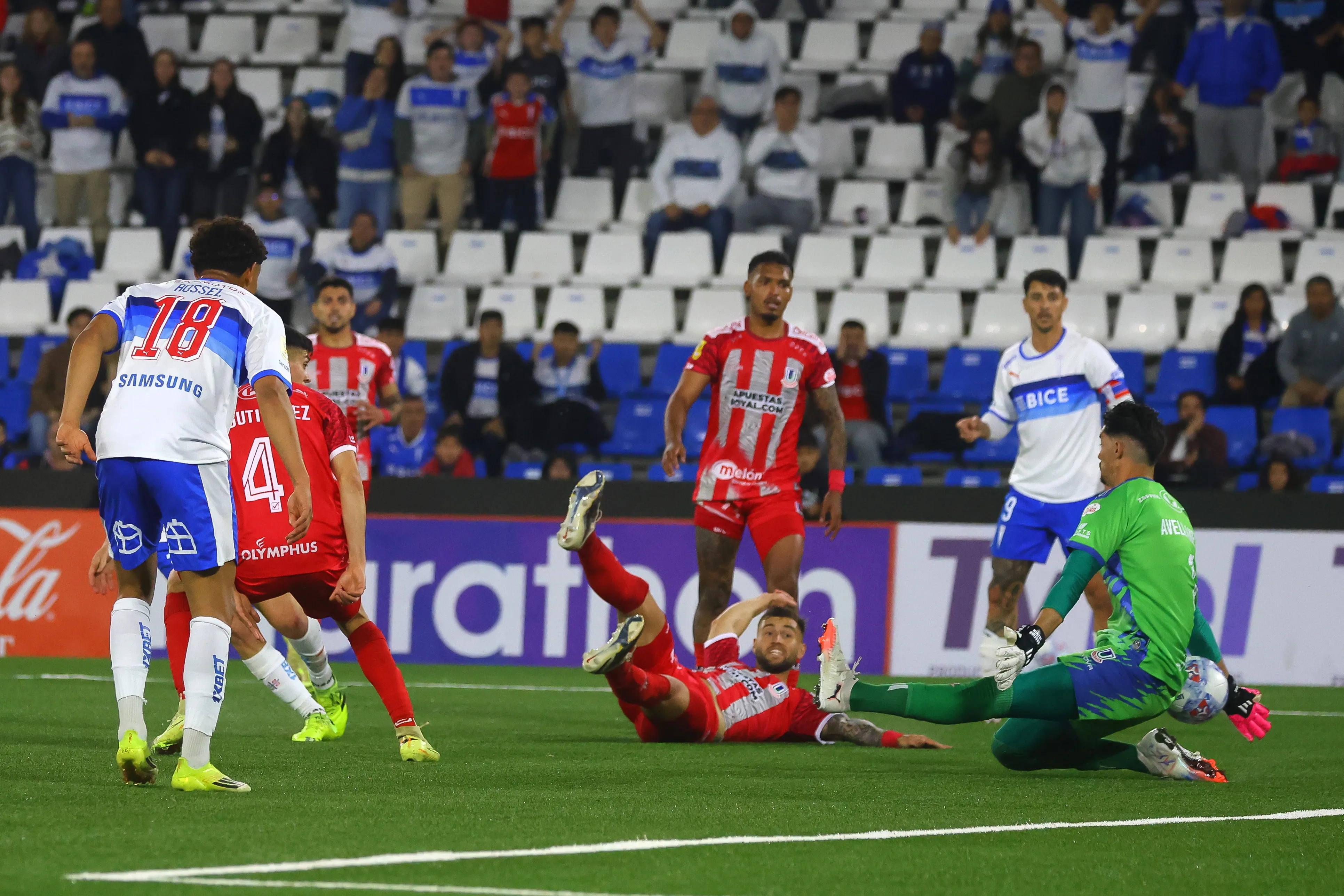 Universidad Católica recién volverá a jugar por los puntos ante La Calera el 25 de octubre. | Foto: Photosport.
