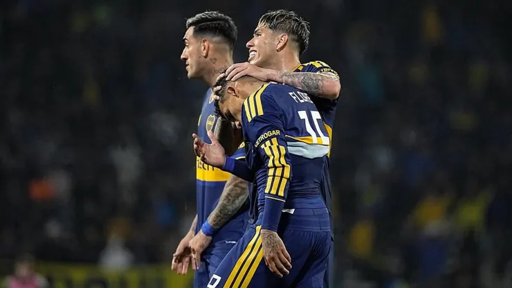 Carlos Palacios fue titular en el empate de Boca Juniors.
