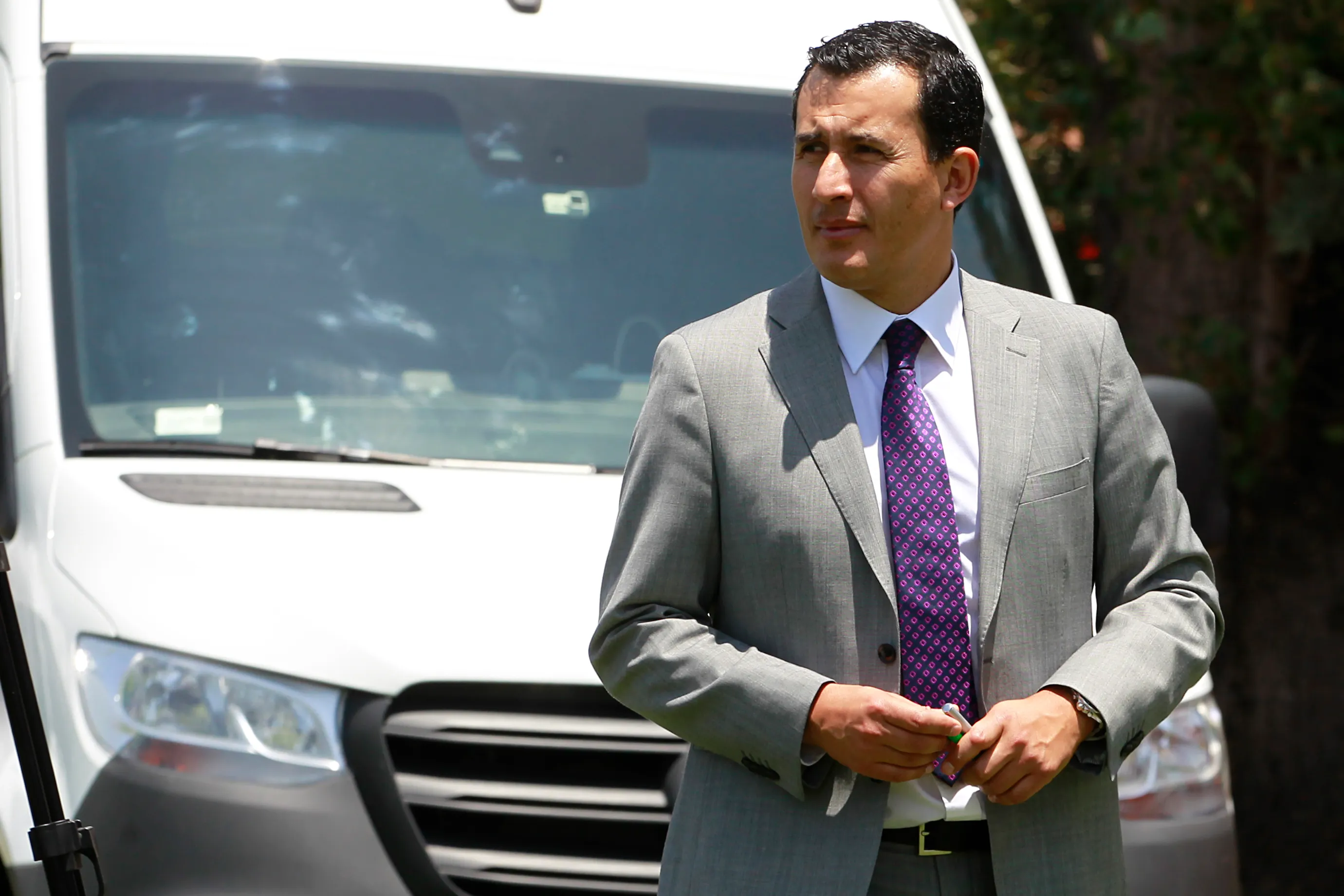 Enrique Osses presentó formalmente el VAR en la temporada 2020 del fútbol chileno. (Dragomir Yankovic/Photosport).
