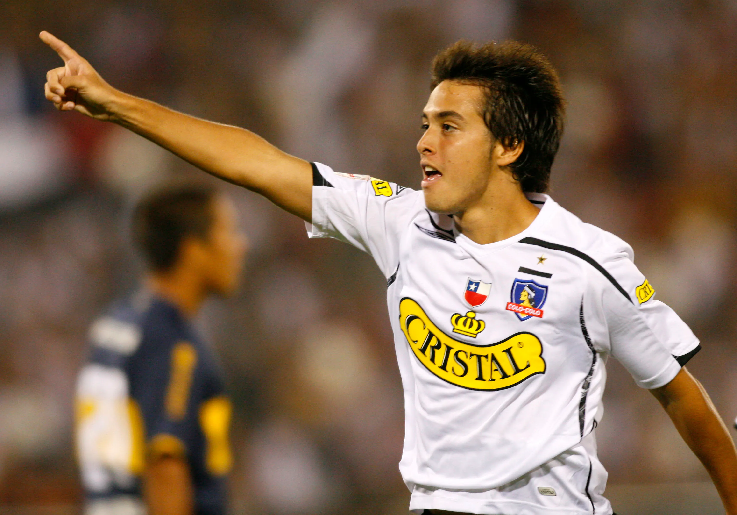 Cristóbal Jorquera le anotó un gol a Boca Juniors en la Copa Libertadores 2008. (Christian Iglesias | Photosport).