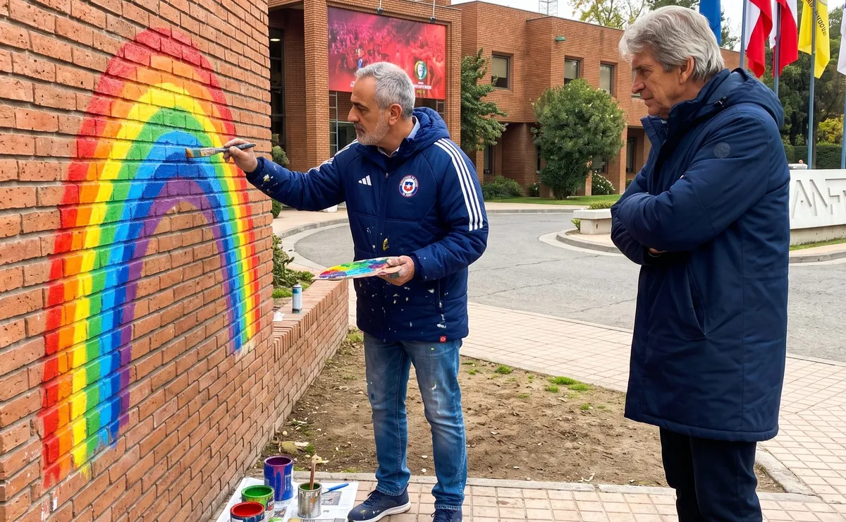 Pablo Milad pinta arcoíris para Chile a pesar de ser últimos Pablo Milad pinta arcoíris para Chile a pesar de ser últimos