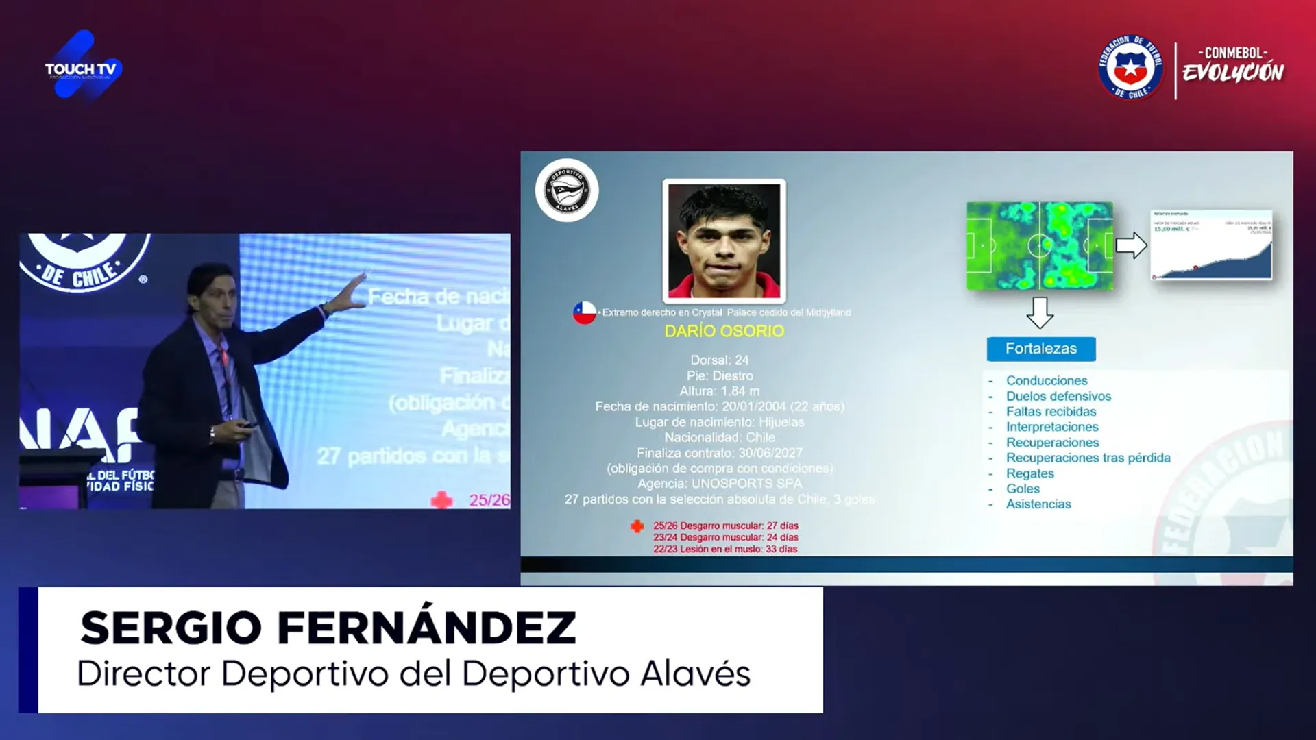 Sergio Fernández mostró el informe de Osorio y varios chilenos más. (Captura).